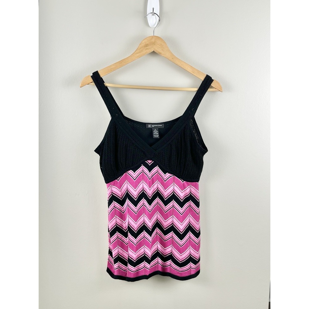 INC International Concepts Y2K Babydoll Top Crochet Women's Sz‎ PM Silk Blend